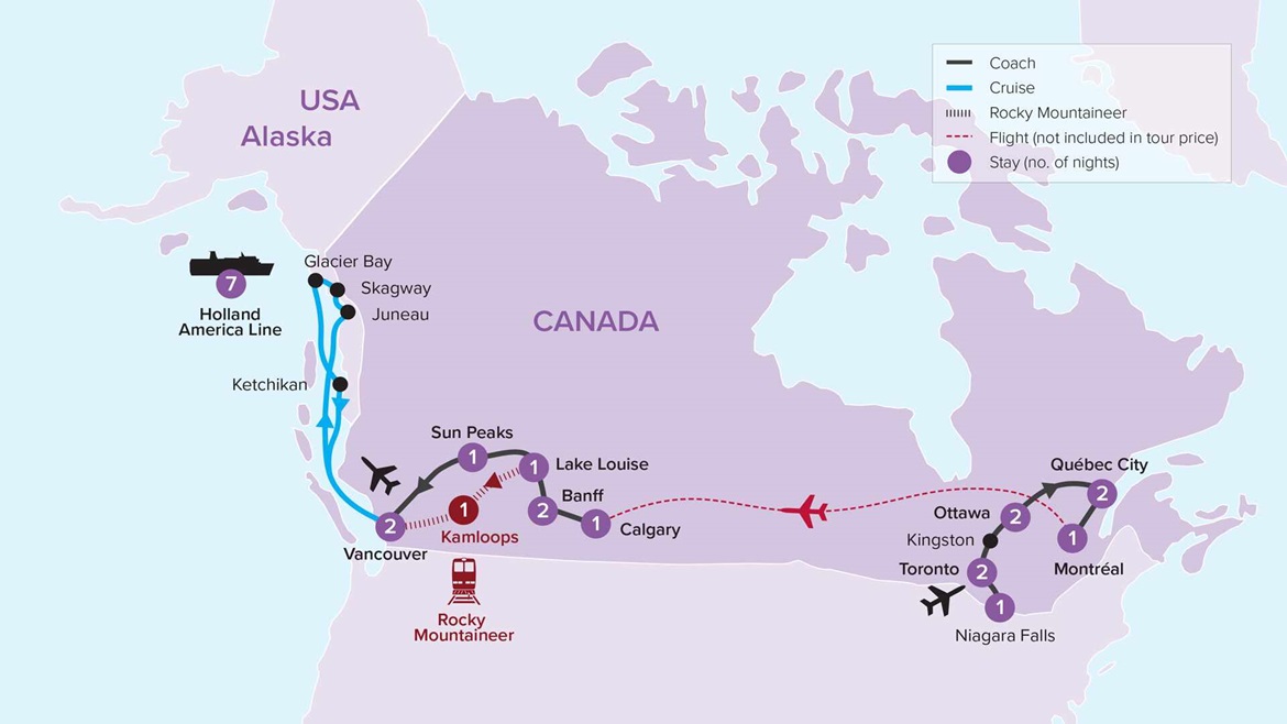 Canada & Alaska Map 2024 UREBWB23