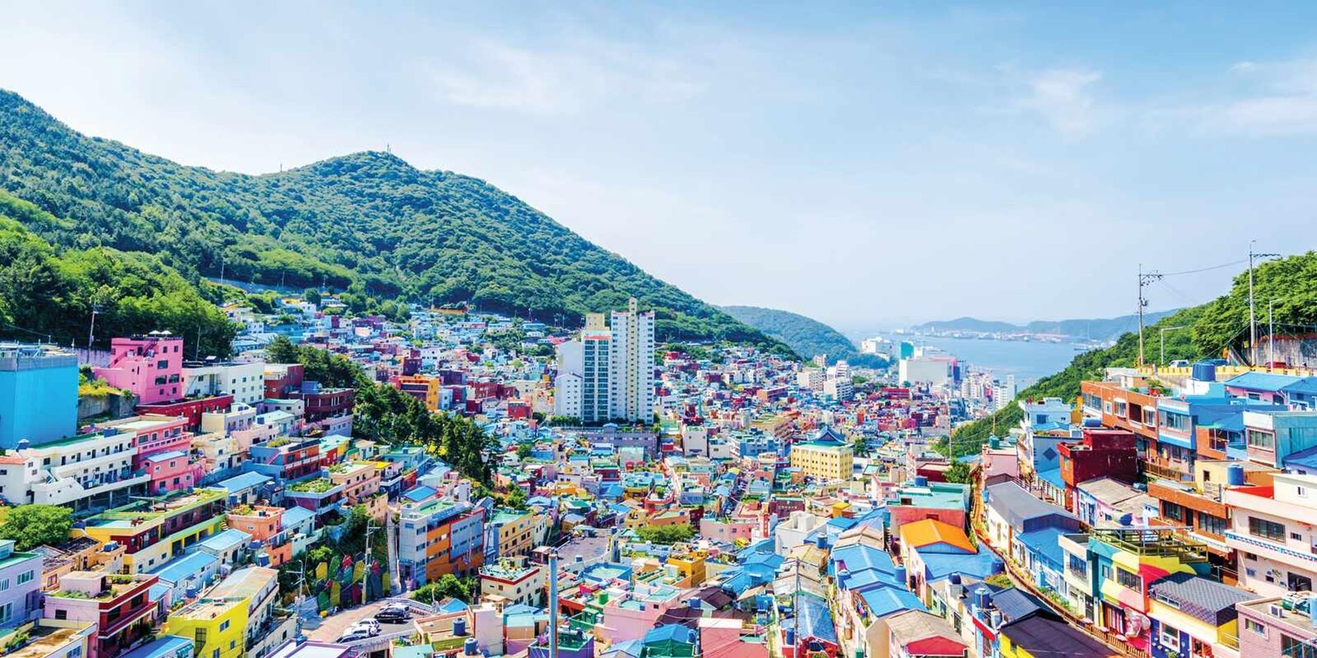 View of Busan Gamcheon Culture Village