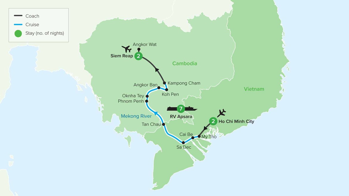 Vietnam & Cambodia VTMR12 Map 2024-2026