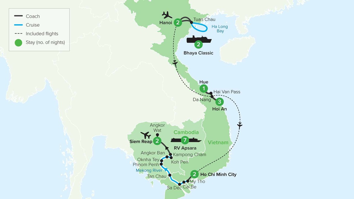 Vietnam & Cambodia VTMR20 Map 2024-2026
