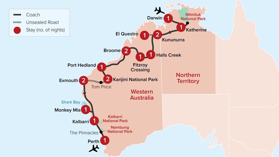 Australia Map 2024 TWA18R