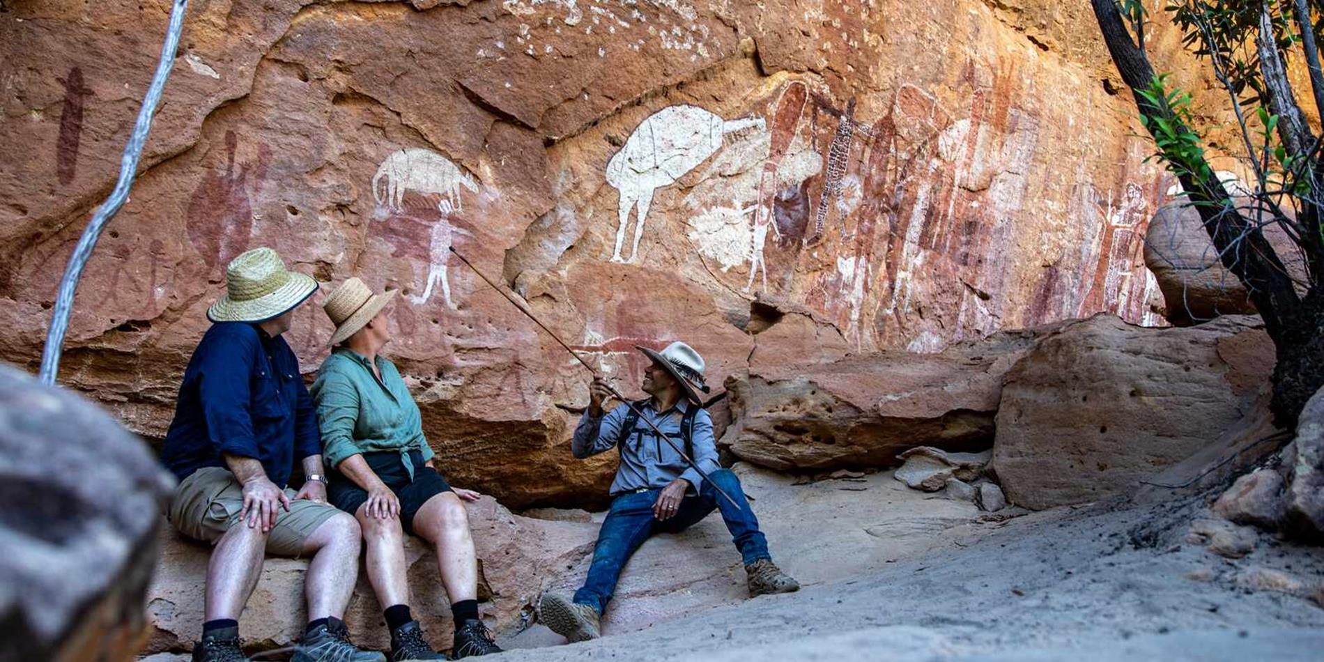 Rock art painting Jarramali Queensland