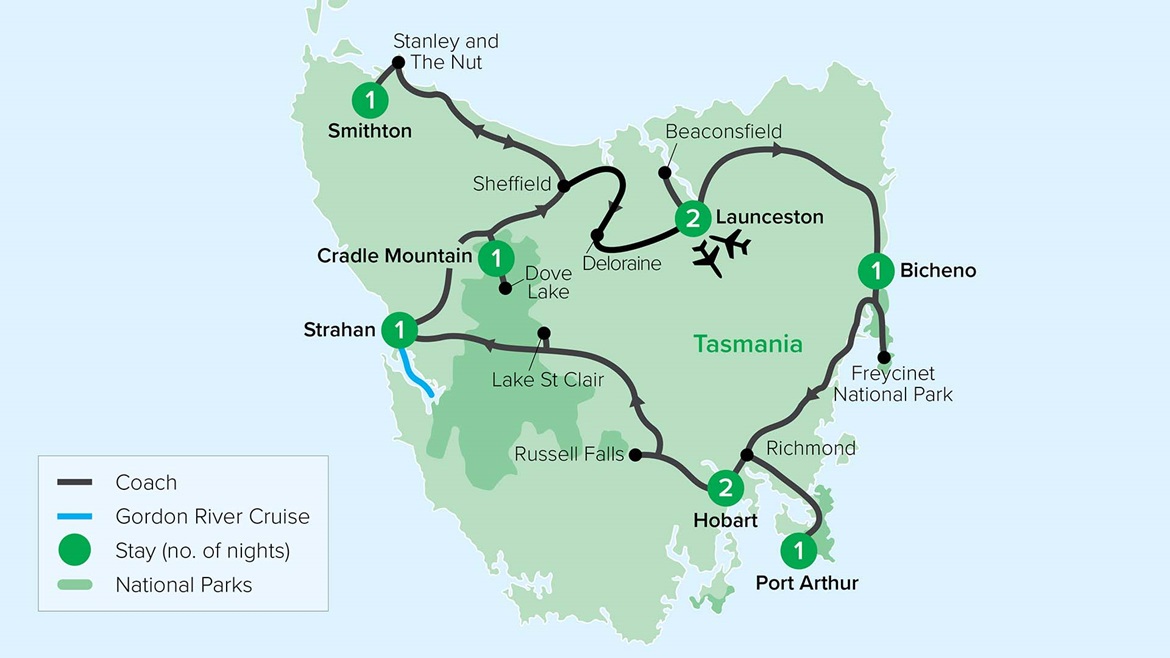 Tasmania Map 2023-2024 TXT10
