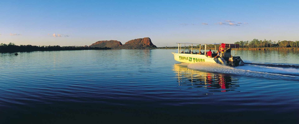 View of cruise on Ord River, Kimberley