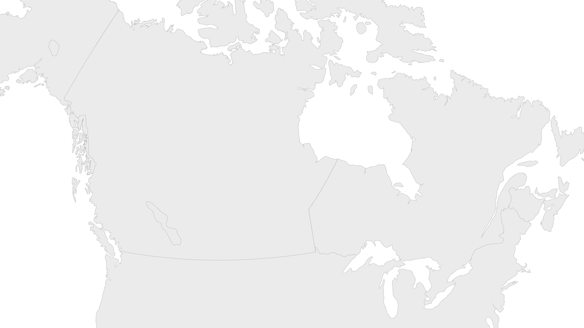 Canada and Alaska Destination map for web