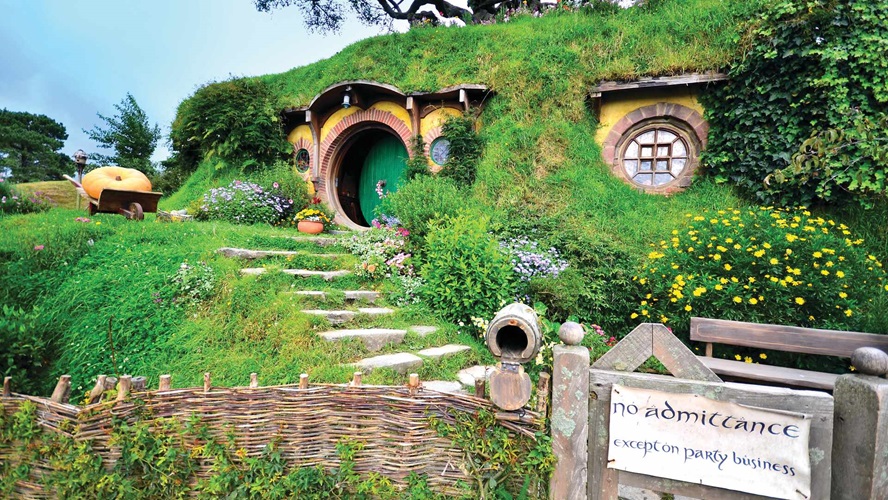 Hobbiton Movie Set, North Island in New Zealand