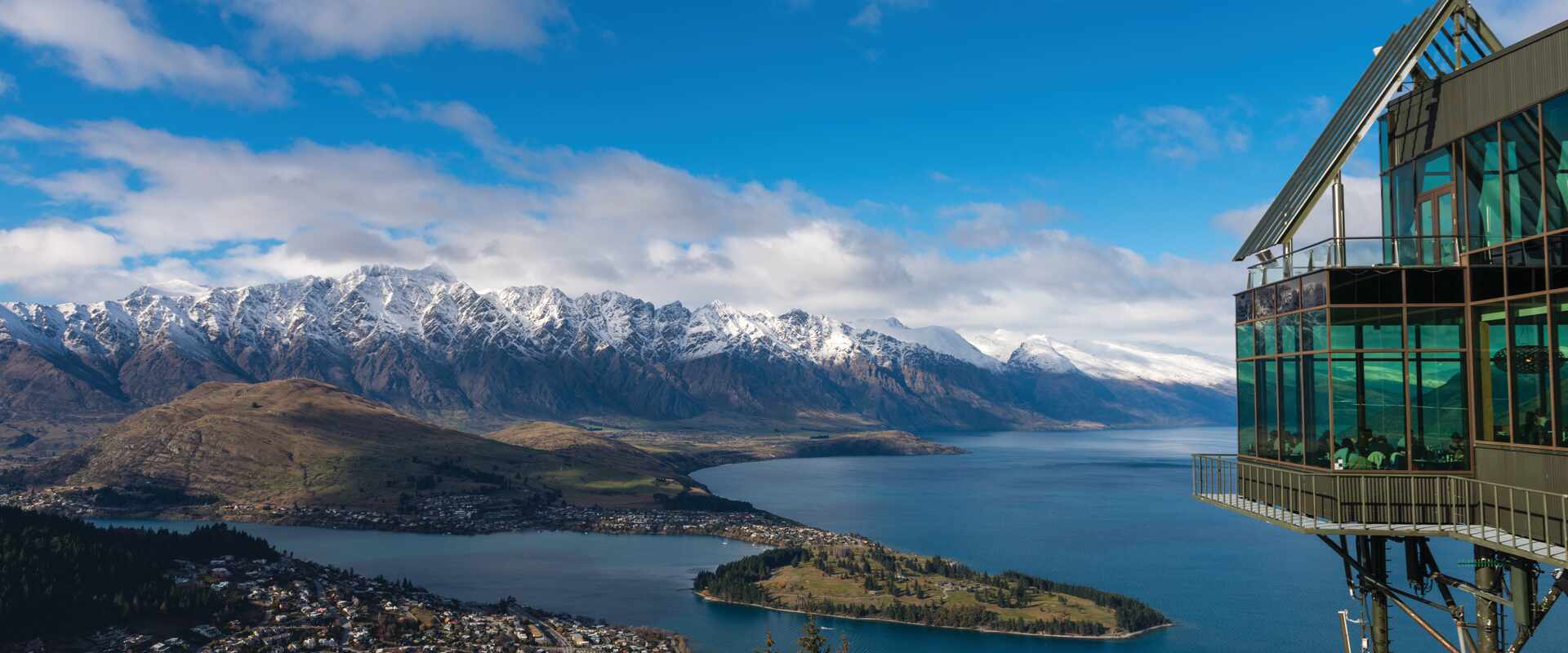 The Queenstown lookout on South Island, New Zealand