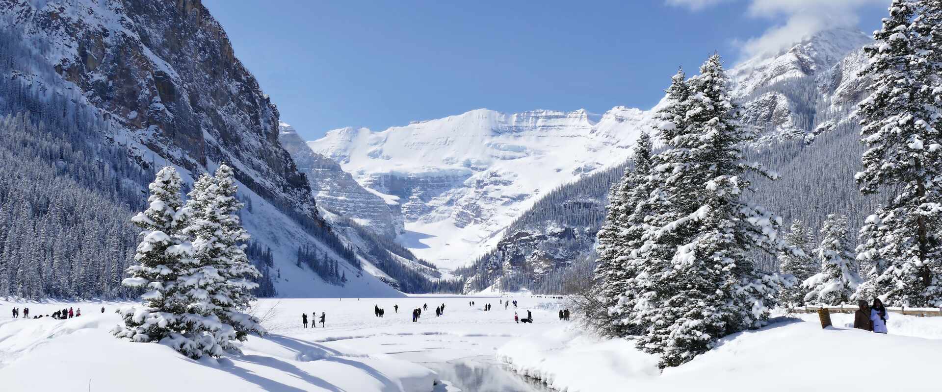 Lake Louise in Winter Snow, Canada 12-5