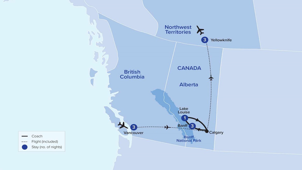 Canada & Alaska Map 2024-2026 URWNL11