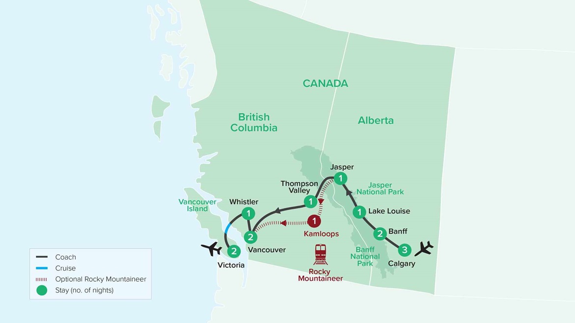 Canada & Alaska Map 2024 URJWC14