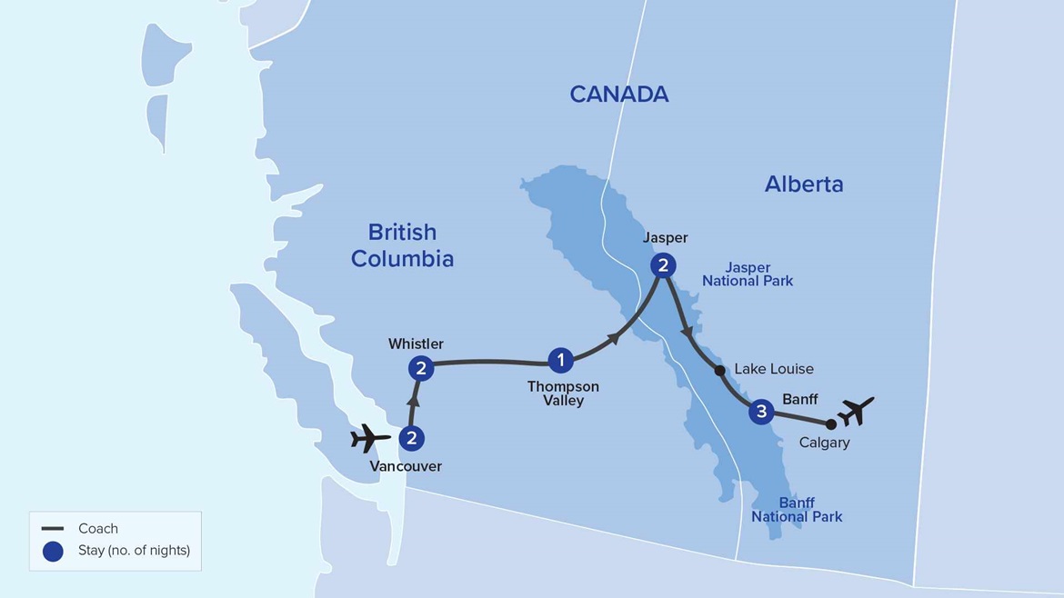 Canada & Alaska Map URXWV11 2024-2026