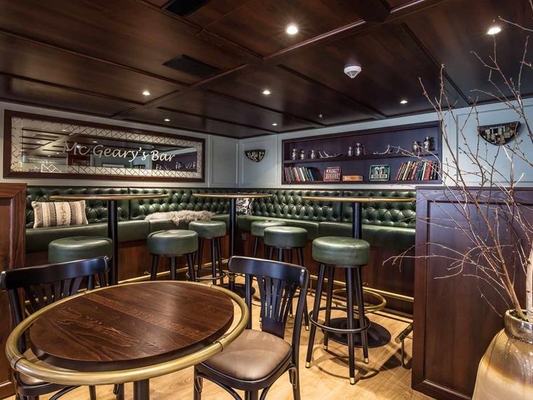 Interior of the Mcgeary's Bar on the new Travelmarvel Contemporary River Ships.