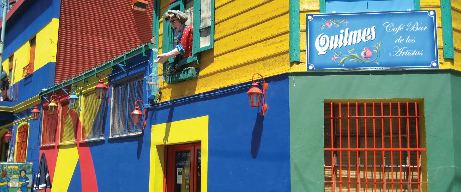 View of colourful houses in La Boca, Buenos Aires
